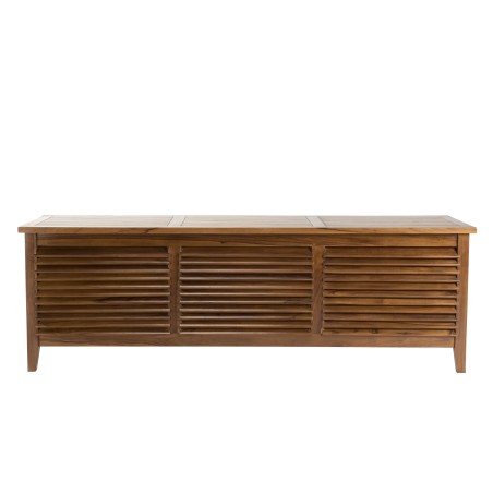 MAEVA Garden Chest in Oiled Teak Wood 200 x 55 cm - Outdoor Furniture
