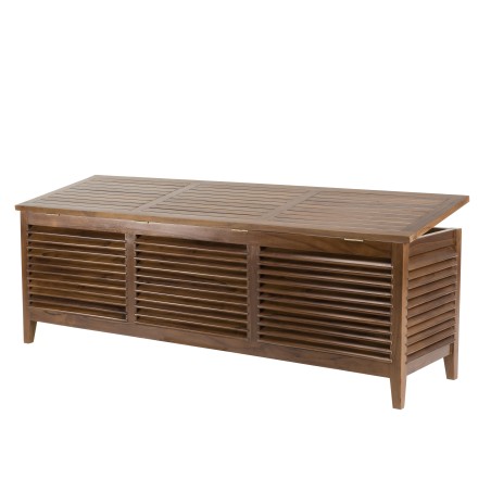 Coffre de jardin en bois teck huilé 200x55cm