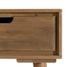 ANDY Brown Wood Scandi Bedside Table - Pine 1 Drawer