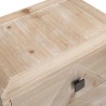 Chevet MANDY beige style scandinave 2 tiroirs