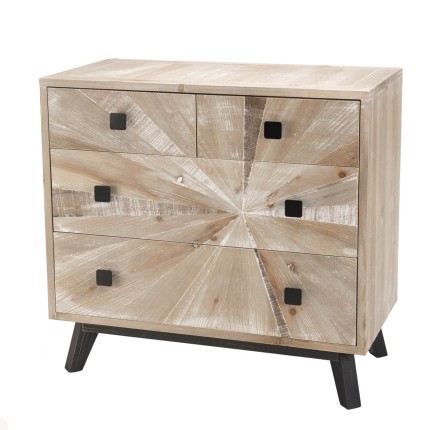Commode MANDY beige scandi 4 tiroirs