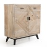 Buffet MANDY beige scandi 2 tiroirs 2 portes