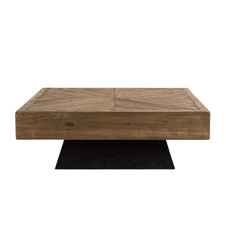 Table basse carrée en pin recyclé SANDY 99.5x99.5cm