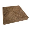 Table basse carrée en pin recyclé SANDY 99.5x99.5cm