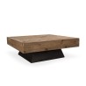 Table basse carrée en pin recyclé SANDY 99.5x99.5cm