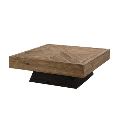 Table basse carrée en pin recyclé SANDY 99.5x99.5cm