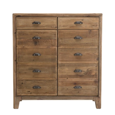 SANDY - Brown Cabinet with 2 Drawers and 2 Doors