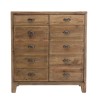 SANDY - Brown Cabinet with 2 Drawers and 2 Doors
