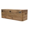 Coffre rangement marron bois Pin recyclé - SANDY