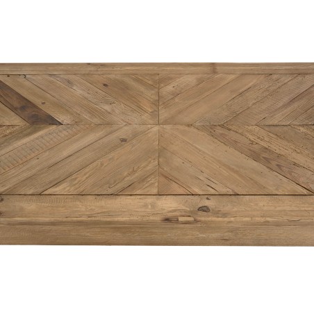 SANDY Brown Rectangular Dining Table 200x90cm - Recycled Pine