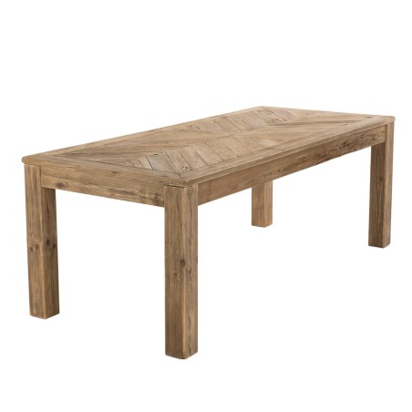 Table à manger rectangulaire en bois Pin recyclé SANDY