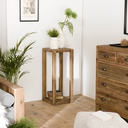 Sellette en pin recyclé SANDY - Marron bois - Dimensions disponibles