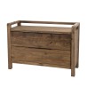 SANDY - Brown Chest of Drawers with 2 Drawers, Recycled Pine Wood