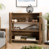 Étagère marron 3 niveaux bois Pin recyclé - SANDY