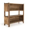 Étagère marron 3 niveaux bois Pin recyclé - SANDY