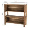 SANDY - Brown 3-tier Recycled Pine Wood Shelf