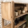 SANDY Brown 5-Tier Recycled Pine Wood Shelf