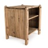 SANDY - Brown 2-Level Recycled Pine Wood Bedside Table