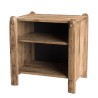 SANDY - Brown 2-Level Recycled Pine Wood Bedside Table