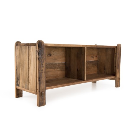 SANDY - Étagère 2 niches en bois Pin recyclé