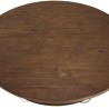 SIXTINE Round Coffee Table 120x120cm Recycled Teak White Metal