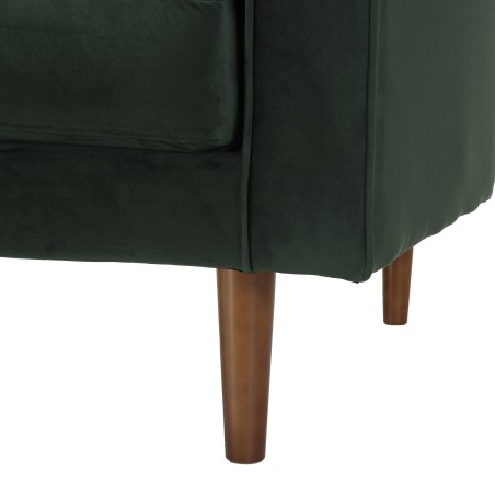 NELSON - MADRID 3-Seater Velvet Sofa in Pine Green