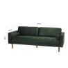 NELSON - MADRID 3-Seater Velvet Sofa in Pine Green