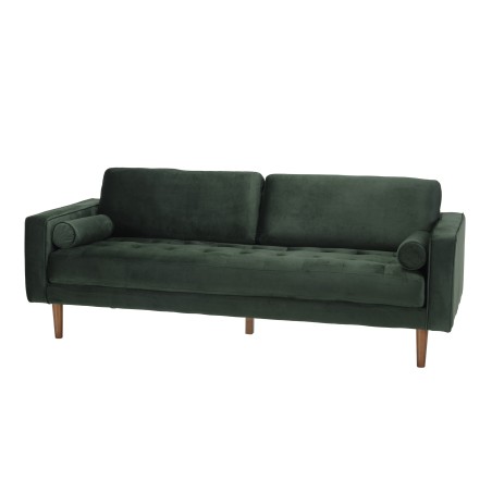 NELSON - MADRID 3-Seater Velvet Sofa in Pine Green