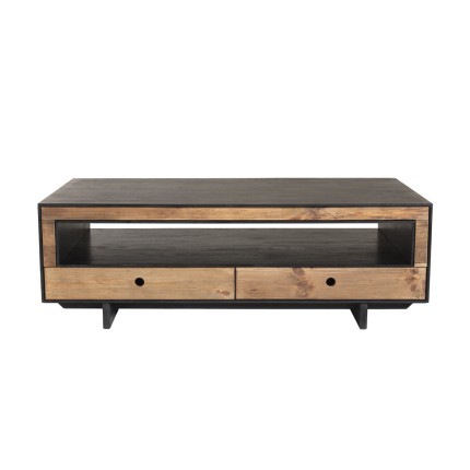 Table basse DANDY en bois de pin recyclé