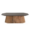 Table basse octogonale DANDY en bois de pin recyclé