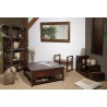 LORINE Brown 4-tier Lattice Shelf Mindi Wood