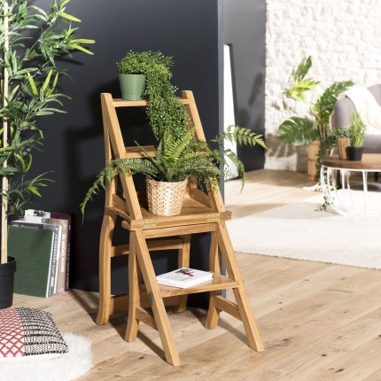 API - Teak Wood Brown Librarian Chair