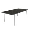 YANIS Black Rectangular Dining Table 200x100cm - Trendy Design