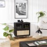 Buffet YANIS en pin noir - Meuble design et pratique