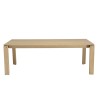 MAXENCE Extendable Rectangular Dining Table 220/320cm - Oak Wood