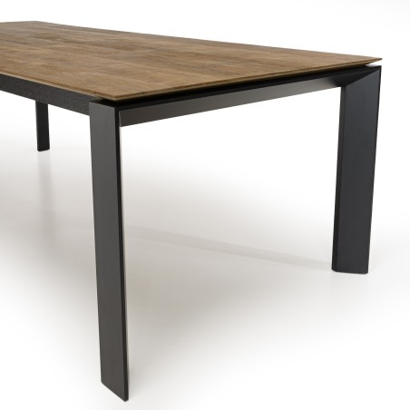 Table à manger MAXENCE en bois teck recyclé