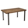 Table à manger SIXTINE 4 personnes 150x90cm bois Mahogany