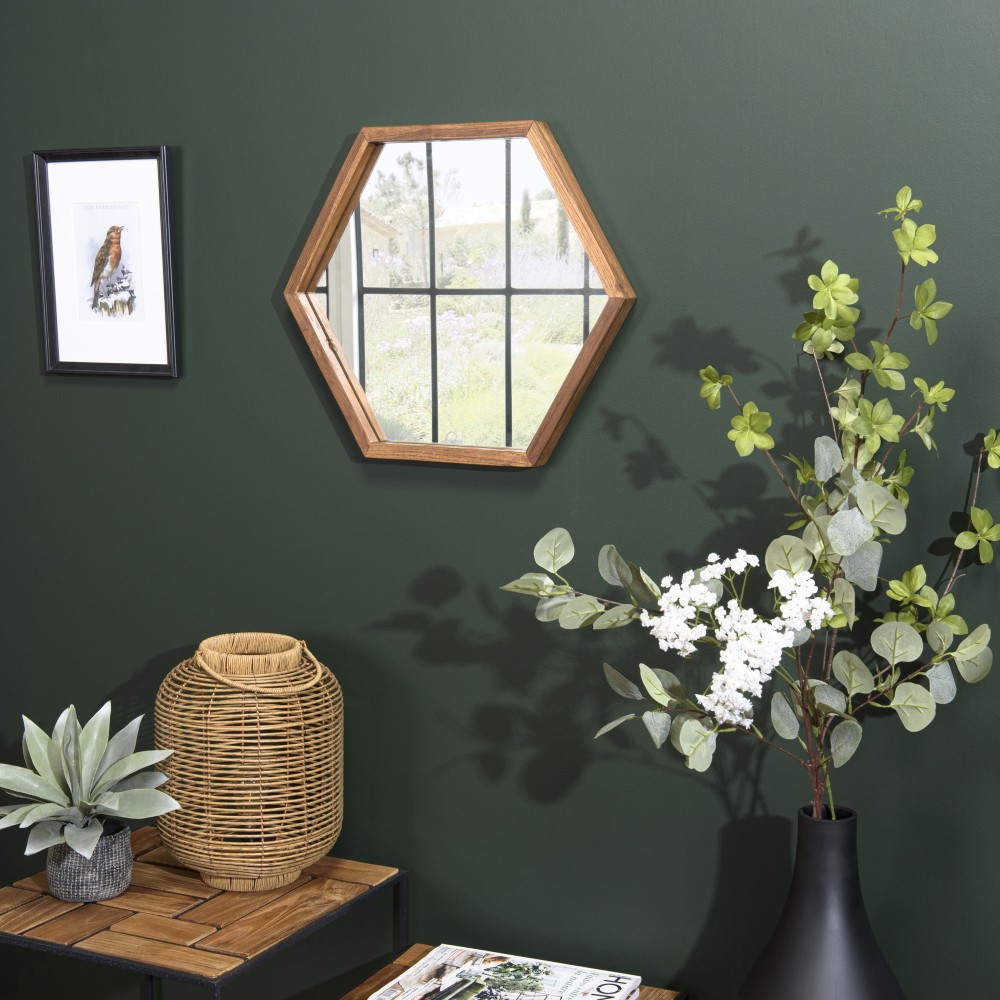Miroir SIXTINE en bois de teck recyclé Miroir SIXTINE en bois de teck recyclé