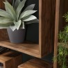 SIXTINE - Brown Square Wall Shelf, 35 x 35 cm, Recycled Teak Wood