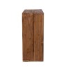 SIXTINE - Brown Square Wall Shelf, 35 x 35 cm, Recycled Teak Wood