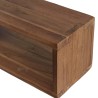 SIXTINE Brown Rectangular Wall Shelf - 2 Niches, Recycled Teak Wood