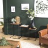 Set de 3 tables d'appoint gigogne en bois teck recyclé
