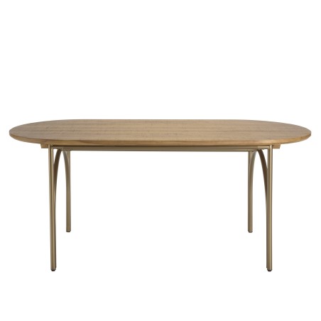YSEULT Oval Dining Table - 180x90cm - Natural Poplar Wood