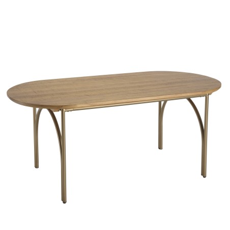 Table à manger ovale YSEULT 180x90cm bois peuplier