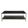 Table basse rectangulaire noire industrielle ROMAIN