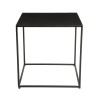 ROMAIN Industrial Square Metal End Table 45x45cm Black