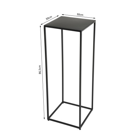 ROMAIN - Black Industrial Metal High Plant Stand