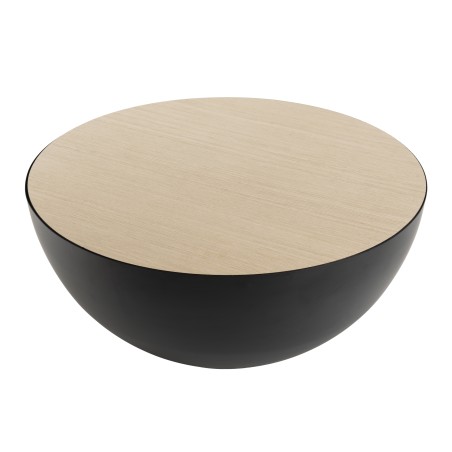 TOD Coffee Table - Metal Base Wood Top 70x70cm