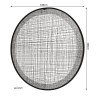 TOD - Round Wall Decoration 100x100cm Black Metal