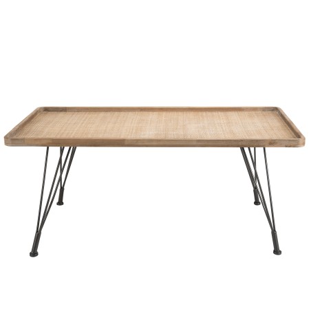 Table basse DORIA - plateau cannage naturel